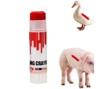 Livestock Marker Pen - Animal Identification for Farm Use | Waterproof Quick Dry Paint Marking Tool Cattle Sheep Goat Sorting Tagging Branding Ink Marker Agriculture Supply Kit 4.53x1.06x1.06 in