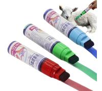Livestock Marking Pen, 3 Pieces Animal Identification Pencils, Agricultural Sheep Marker, Long-Lasting, Fade-Resistant Markers for Cattle Cow Sheep Lamb Calf Goat Farm Agriculture