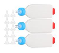 Livestock Milk Bottle 800ml 27oz Upside down Hung Feeder with 10 Nipples | Thickened Walls Reinforced Construction, Natural Latch Feel, Optimized Milk Flow for Calves and Goat