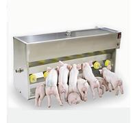 Livestock Milk Feeder with Multiple Nipples, Stainless Steel Thermostatic Feeder,Automatic Milk Feeder with Heat,10/14 Nipple Feeder,Ideal for Farms and Ranches 20L/14Nipples