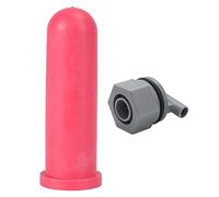 Livestock Pacifier Milk Feed Bucket Nipple Valve Rubber Farm Animal Feeding Supplies for Cattle Sheep Horses Donkeys Food Grade Durable Soft Pliable (MP76+MP76A calf pacifier with valve)