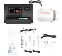 Livestock Scale High Precision Indicator, High Precision Indicator Floor Scale, 5T/11023LBS Load Capacity Waterproof Animal Scale Kit for Cattle Pig Sheep Goat, 1/30,000 Readability, Internal Battery