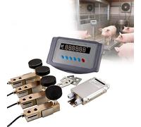 Livestock Scale High Precision Indicator, Steel Beam Compression Load Cell, Minimum Capacity Of Approximately 4500lbs, Floor Scale Kit, Farm Tough, For Animal, Cattle, Hogs, Pigs, Sheep(3 T)