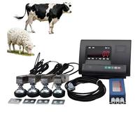 Livestock Scale Kit, 11000LBS High Precision Animal Weighing System with 4 Load Cells, Waterproof Floor Scale for Cattle, Pigs, Sheep, Goats, Farm Use