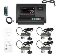 Livestock Scale Kit - 5T High Precision Animal Scale with Indicator, Junction Box & Floor Platform for Cattle, Hogs, Sheep, Goats, Pigs