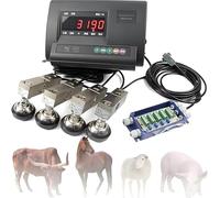 Livestock Scale Kit 5T, High Precision Load Cell Scale with Junction Box for Cattle, Pigs, Goats, and Sheep