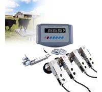 Livestock Scale Kit, All Weather Wat-erproof Floor Scale, Minimum Capacity Of Approximately 4500lbs, High Precision Livestock Scale Kit With 4 Load Cells, For Cattle, Sheep, Pig, Goats(2 T)