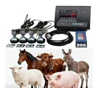 Livestock Scale Kit for Accurate Animal Weighing, 2000KG Load Indicator and Platform for Cattle, Sheep, Pigs, Goats - High Precision Measurement System