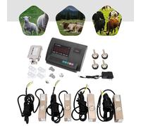 Livestock Scale Kit,Heavy Duty Digital Indicator Floor Scale,5000KG/11000LBs Load Capacity,4X 2000Kg High Precision Load Cells and 4-Wire Waterproof Junction Box for Animal for Cattle and Pigs
