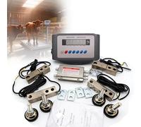 Livestock Scale Kit, High Precision Indicator Load Cell Scale, With 4 Sensors, Minimum Capacity Of Approximately 4500lbs, Accurate Weighing, Loadometer Floor Scales, For Horses(2 T)