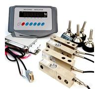 Livestock Scale Kit, Industrial Grade Steel Beam Compression Load Cell Scale, Minimum Capacity Of Approximately 4500lbs, With Weighing Indicator, For Animal, Cow, Pig, Goat, Horse(3 T)