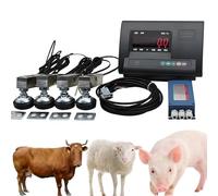 Livestock Scale Kit with Backlight LCD Display, 4-Wire Junction Box, for Weighing Cattle, Sheep, Pigs, Goats up to 5000kg