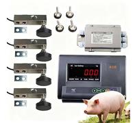 Livestock Scale Platform Kit, Industrial Steel Beam Compression Load Cell, 5000kg Capacity, Durable Weight Indicator for Cattle, Hogs, Pigs, Sheep