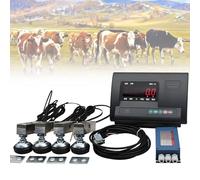 Livestock Scale with LED Display and 4 Load Cells, Steel Beam Compression Load Cell for Animal Cattle Goat Pigs Horse Sheep