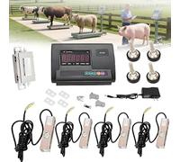 Livestock Scales Kit - Stainless Steel Animal Scale for Cattle, Pigs, Sheep with LED Display and 4 Load Cells