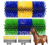 Livestock Scratch Brush,2 Pcs Horse Brush,Horse Scratch Brushes,Cattle Brushes,Relieve Itching on the Back of Livestock Great Cattle Supplies,for Horse,Sheep,Cattle,Pig