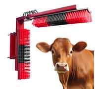 Livestock Scratch Brush With Spring Iron Holder，Animal Back Scratching Brush For Cow,Cattle,Sheep, Horses,Pigs，Massage Grooming Tool