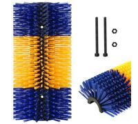 Livestock Scratch Brushes, Cattle Scratcher Brush with 2 Screws, Horse Brushes for Shedding, Relieve Itching on the Back, Cow Scratch Post for Horse, Goat, Cow, Pig (1pc Blue)