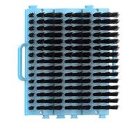 Livestock Scratching Brush - Extra Large Grooming Brush with Mounting Screws for Horse, Cattle, Cow, Goat, Sheep & Pig | Itch Relief & Back Massage Scratcher Supplies (Blue)