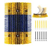 Livestock Scratching Brushes, 1Pc Cattle Scratcher Brush for Grooming, Upgraded Extra Large Horse Brushes, Relieve Itching on the Back, Cow Scratch for Horse, Goat, Cow, Pig, Sheep (XL Size Yellow)