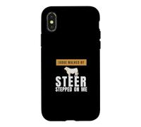 Livestock Show - Judge Walked By Steer Stepped On Me Case for iPhone X/XS