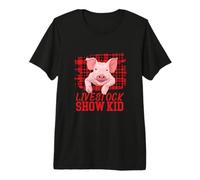 Livestock Show Kid - Showing Pigs At The Fair Premium T-Shirt