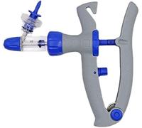 Livestock Syringe Gun with Bottle Adapter, Automatic Continuous Veterinary Syringe for Goat, Cattle, Pig, Sheep, Precision Animal Injector (A,2ML)