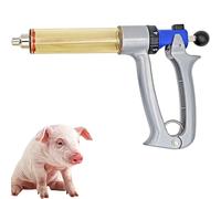 Livestock Syringe Injector Gun for Animals, Continuous Injection Volume Adjustable, Easy to Operate for Goat, Pig, Cattle & Farm Use