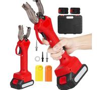 Livestock Tagging Tool, Electric Ear Tag Plier, Automatic Tagging at The Touch of a Switch, Suitable for Pigs, Cattle, Sheep(Red)