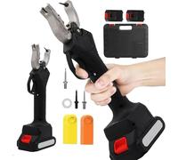 Livestock Tagging Tool, Electric Ear Tag Plier, Automatic Tagging at The Touch of a Switch, Suitable for Pigs, Cattle, Sheep(Black)