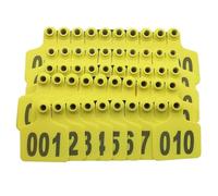 Livestock Tags， 001-100 -901-1000 Suitable for Cattle, Goats and Pigs Ear Tags 801-900 Yellow/Red/801-900(Yellow,801 900)