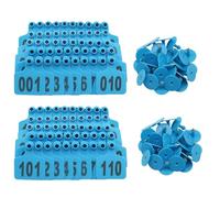 Livestock Tags, Cattle Ear T001-100 -901-1000 Number, Horses, Pigs, Goats and Sheep Farm Animals 701-800 Blue/Red/.901-1000(Blue,601 700)