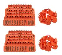 Livestock Tags, Cattle Ear T001-100 -901-1000 Number, Horses, Pigs, Goats and Sheep Farm Animals 701-800 Blue/Red/.901-1000(Orange,801 900)