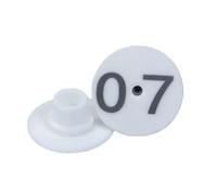 Livestock Tags, Piglet Round Ear Tags, Digital Livestock, Large and Eye-Catching Numbers for Easy Identification 01-100/01-100