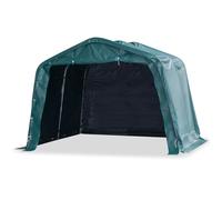Livestock Tent Dark Green 3.3x3.2m PVC 550g/m² Galvanised Steel Portable Shelter
