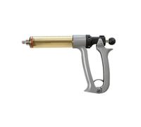 Livestock Vaccination Syringe Gun, 50ml Semi-Automatic, 5-Gear Adjustable, with 10 Needles, Adjustable Continuous Injection Gun for Chickens, Ducks, Goose, Pig Bull Sheep, Poultry