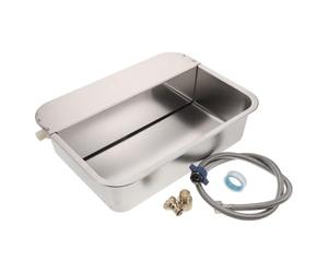 Livestock Waterer 11l Stainless Steel with Float Valve and Drainage System | Sturdy 304 Metal Build, Quick 3/4 Inch Ght Hose Connector, for Backyard Farmers and Poultry