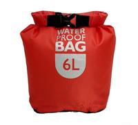 LivGrain Kayaking Dry Bag 6L 12L Waterproof Sack for Rafting Canoeing - 210T Fabric Storage with Rectangular Base Design(Red 6L)