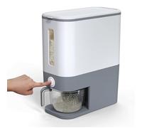 Livhome 10KG Rice Dispenser, BPA-Free Sealed Cereal Storage Container, Large Capacity Grain Holder for Dry Food and Grains, Airtight Food Storage Bin