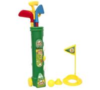 Livhome 12-Piece Colourful Kids Golf Set, Lightweight Toddler Golf for Ages 3+, Mini Golf Set with Clubs, Trolley, Balls & Flag, Safe Toy Golf for Kids’ Outdoor Play, Garden, Beach, or Family Fun