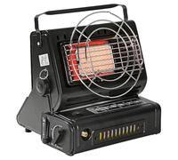 LIVHOME 2-in-1 Portable Gas Heater & Stove 1.3kW with Auto Ignition, Safety Grill & Temperature Control, Butane/Propane Compatible Camping Heater Cooker for Camping (Camping Heater)