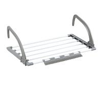 Livhome 6-Bar Extendable Clothes Drying Rack, Adjustable Indoor Airer, Compact Towel Rail, Versatile Laundry Storage Solution for Radiators, Bathrooms, & Balconies (3.5m)