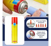 LIVHOME Genuine Butane Gas - Universal Refill Fluid for Lighters, BBQ, and Cooking - 300ml Capacity - Reliable & Safe Fuel Solution (Pack of 4)