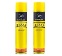 LIVHOME Genuine Clipper Butane Gas - Universal Refill Fluid for Lighters, BBQ, and Cooking - 300ml Capacity - Reliable & Safe Fuel Solution (Pack of 2)