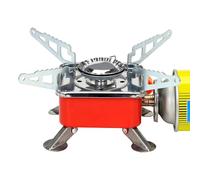 LIVHOME Mini Camping Stove, Portable Folding Windproof High-Efficiency Foldable Small Gas Stove for Outdoor Camping Hiking Backpacking Road Trip with Carry Bag