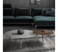 Livia Coffee Table - Oval - Marble - Variation Available