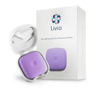 Livia Menstrual Pain Relief Device, Lavender - Period Pain Off Switch - Portable and Travel-Ready with Stick-on Gel Pads for Cramps - Rechargeable, 12-Hour Battery Life - Complete Kit