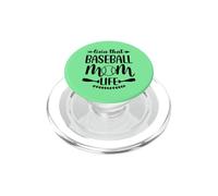 Livin That Baseball Mom Life Cute Support Kids School Sports PopSockets PopGrip for MagSafe