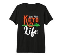 Livin That Keto Life Healthy Food Weight Loss Ketogenic Diet Premium T-Shirt