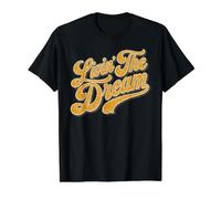 Livin' The Dream Vintage Retro Value Graphic T-Shirt, Men, Black, S